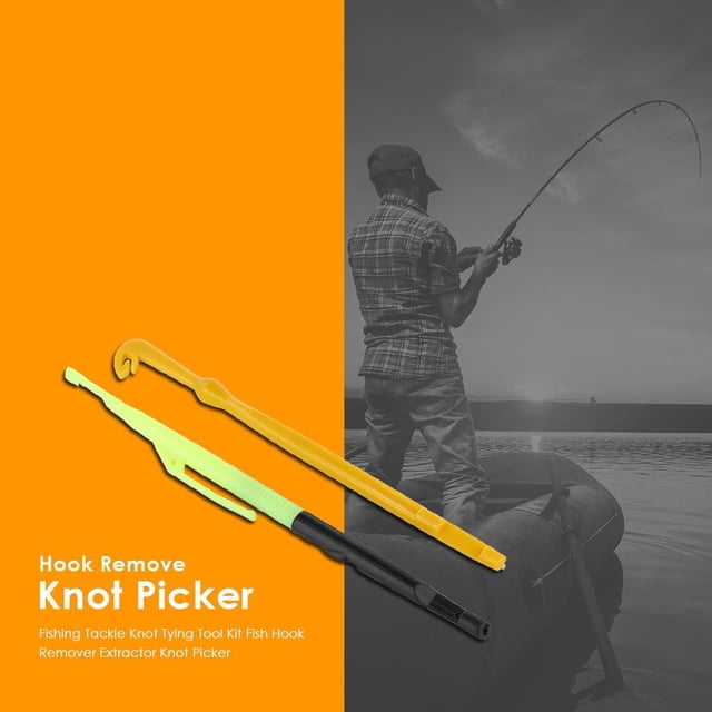 Kit de herramientas para atar nudos de aparejos de pesca, Extractor de anzuelos, recogedor de nudos Ndcxsfigh Para Estrenar