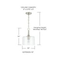 thumbnail image 3 of Capital Lighting 339311 Carter 1 Light 10" Wide Mini Pendant - Bronze, 3 of 7