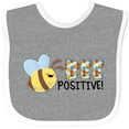 thumbnail image 3 of Inktastic Bee Positive Cute Bee Boys or Girls Baby Bib, 3 of 4