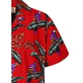 thumbnail image 5 of Paradise Found Mens Jungle Bird Tom Selleck Magnum PI Rayon Shirt (Red, 3X-Large), 5 of 7
