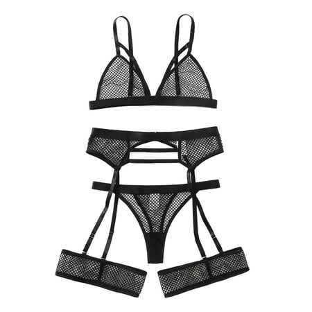 

ZMHEGW New Fashion Lace Lingerie Underwear Sleepwear Wireless Pajamas Garter