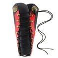 thumbnail image 4 of De Cuero Tiro Brazalete Para Traditonal Bow Longbow Recurve Bow Equipo De Protección rojo Macarena Protector del protector para el arco de tiro con arco, 4 of 8