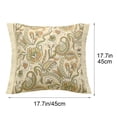 thumbnail image 3 of ChicYu Pillow Cover Throw Tassel Fringe 18x18 Inch Cotton Linen Decorative Cushion Case Floral Pattern for Sofa Couch Bed Living Room Bedroom Funda de Almohada, 3 of 6