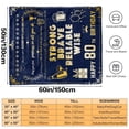thumbnail image 7 of 80th Birthday Gifts for Men, 80th Birthday Gifts for Him, 80 Year Old Birthday Gifts for Men, 80th Blanket 80th Birthday Decorations for Men, Gift for 80th Birthday Men, Navy Blue Blanket(40"x50"), 7 of 7
