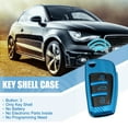 thumbnail image 2 of Unique Bargains Silicone Smart Key Fob Case Cover for Audi A3 A1 A3 A6 Q2 Q3 Q7 TT TTS R8 S3 Carbon Fiber Pattern Blue, 2 of 7