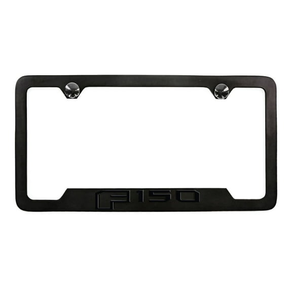 Ford F 150 blacked out style metal license plate frame 2 hole