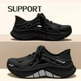 thumbnail image 2 of Sports beach shoes, men's thick soled perforated shoes, breathable, anti slip, water wading, quick drying, height increasing outdoor shoes, 2 of 5