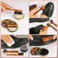 thumbnail image 2 of 13Pcs Polish Kit for Men & Women - 3 Horsehair Brushes, Black Brown Neutral Mink Oil for Shoes, Boots Shine Care Kit, 2 of 7