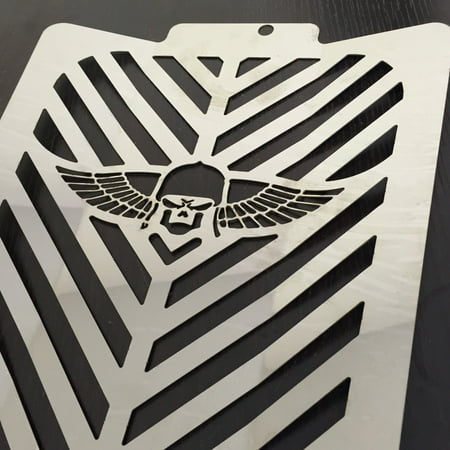 Skull Grille - HTT-MOTOR Skull Wing Radiator Grille Guard Cover Protector 2006-2013 Suzuki Boulevard M109
