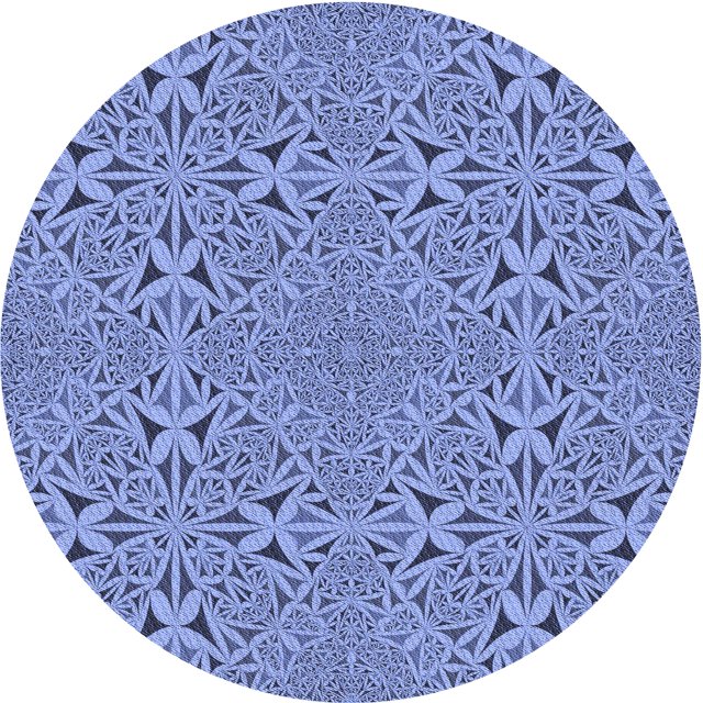 Ahgly Company Machine Washable Indoor Square Transitional Day Sky Blue Area Rugs, 3' Square
