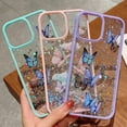 thumbnail image 5 of case for iPhone 15 Pro Case Cute Glitter with Butterfly Phone Case for iPhone 15 Pro for Women Girls Lens Protection Shockproof Protective Cover Soft Silicone Clear Dainty Cases 6.1 ” (Pink), 5 of 8