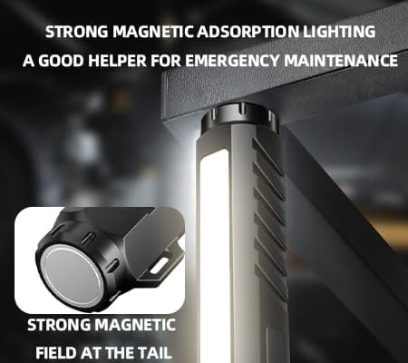 Rechargeable 10,000-Lumen Flashlight High-Lumen LED Tactical Flashlight Features 7 Modes and a Dual-Button Switch with Infrared Capability Ideal for Home Lighting and Camping scenarios