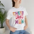 thumbnail image 4 of Cheer Mom, Bella & Canvas, Unisex, Cotton Short Sleeve T-Shirt, XS - 5XL, 4 of 5