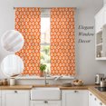 thumbnail image 2 of Bohemia Flowers Sheer Curtains 63 Inch Length 2 Panels Set, Vintage Country Floral Plants Orange Voile Window Treatment Rod Pocket Curtains Sheers Drapes for Bedroom/Living Room/Kitchen 52x"63"x2, 2 of 8