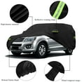 thumbnail image 6 of Waterproof Universal Full Car Cover for SUV, Outdoor Indoor All Weather Sun UV Snow Dust Rain Resistant Protection, Black, 183x75x66 inches, Size M, 6 of 10