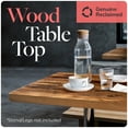 thumbnail image 4 of Solid Wooden Piece Perfect for Kitchens, Dining and Coffee Table Tops (Reclaimed Wood Table Top - Economy, 24" x 24"), 4 of 7