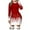 Y-Red5005, variant on Women Long-sleeved Round Neck Christmas Printed Snowflake Party Dresses Leisure Female Sundress