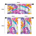 thumbnail image 4 of LALILO Kitchen Curtains and Valances Set of 3 36" Summer Window Treatment Tiers for Window Decor, 4 of 5