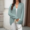 thumbnail image 6 of Women's Hollow Out Cardigan Round Neck Button Knit Fall Top​​, 6 of 7