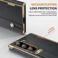 thumbnail image 4 of ELEHOLD Case for Samsung Galaxy Z Fold 6,PU Leather Cover with Wrist Strap Shockproof Protective Phone Case for Samsung Galaxy Z Fold 6,Black, 4 of 7