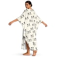 thumbnail image 2 of DISNIMO Beach Kaftan Dress for Women Cute Cat Print Plus Size V Neck Swimsuit Cover Ups Batwing Sleeve Caftan Maxi Dresses Hawaiian Summer Beach Coverups for Bathing Suit, 2 of 6