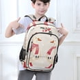 thumbnail image 6 of FORMRS Unisex School Backpack 17" Student Travel Bag with Laptop Compartment, Winter Geese, 6 of 7