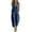 Navy, variant on MLCDZ Womens Capris Jumpsuit Sleeveless Casual Wide Legs LightweightRompers Baggy Button Down V Neck Summer Overalls with Pockets