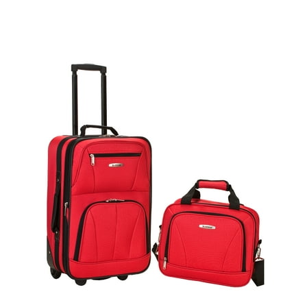 Rockland Fashion Softside Upright 2 Piece Luggage Set F102