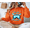Orange, variant on A Montana Big Sky Ski & Snowboarding Winter Graphic Sweatshirt, up to Size 5XL