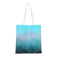 thumbnail image 1 of YFYANG Reusable Cotton Canvas Tote Shopping Bag, Blue Watercolor Flowering Bush Washable Portable Grocery Bag for Daily Travel, 1 of 8