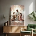 thumbnail image 5 of AVOI Family Faith Christian Wall Art Jesus Christ and Child Jesus Family Art Digital Bible Wall Art Christian Family Painting Canvas Wall Art Poster Frame: 12x16in, 5 of 6