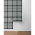 thumbnail image 6 of NextWall Greyscale Manorvale Plaid Peel and Stick Wallpaper - 20.9 in. W. x 18 ft. L. Roll, 6 of 7