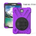 thumbnail image 7 of XYX Case for Samsung Galaxy Tab S2 8.0 inch SM-T710/SM-T715 with 360 Degree Rotating, Hand Strap, Shoulder Strap, Purple, 7 of 7