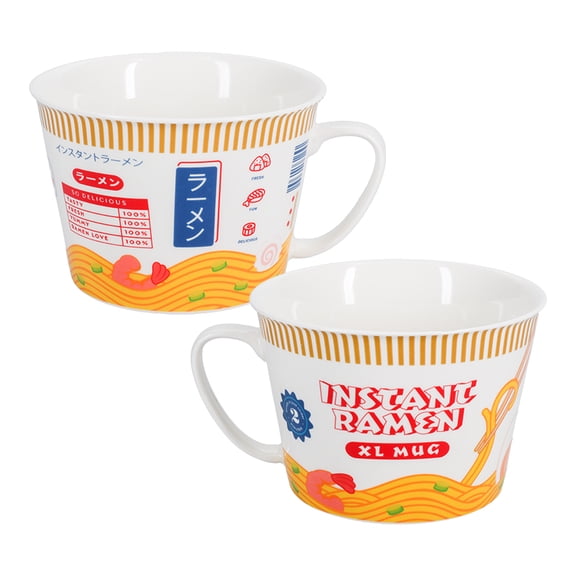 Giant Ramen Mug – 1000ml Oversized Ceramic Noodle & Soup Bowl with Handle, Dishwasher & Microwave Safe Instant Ramen Bowl for Kitchen & Home | Paladone