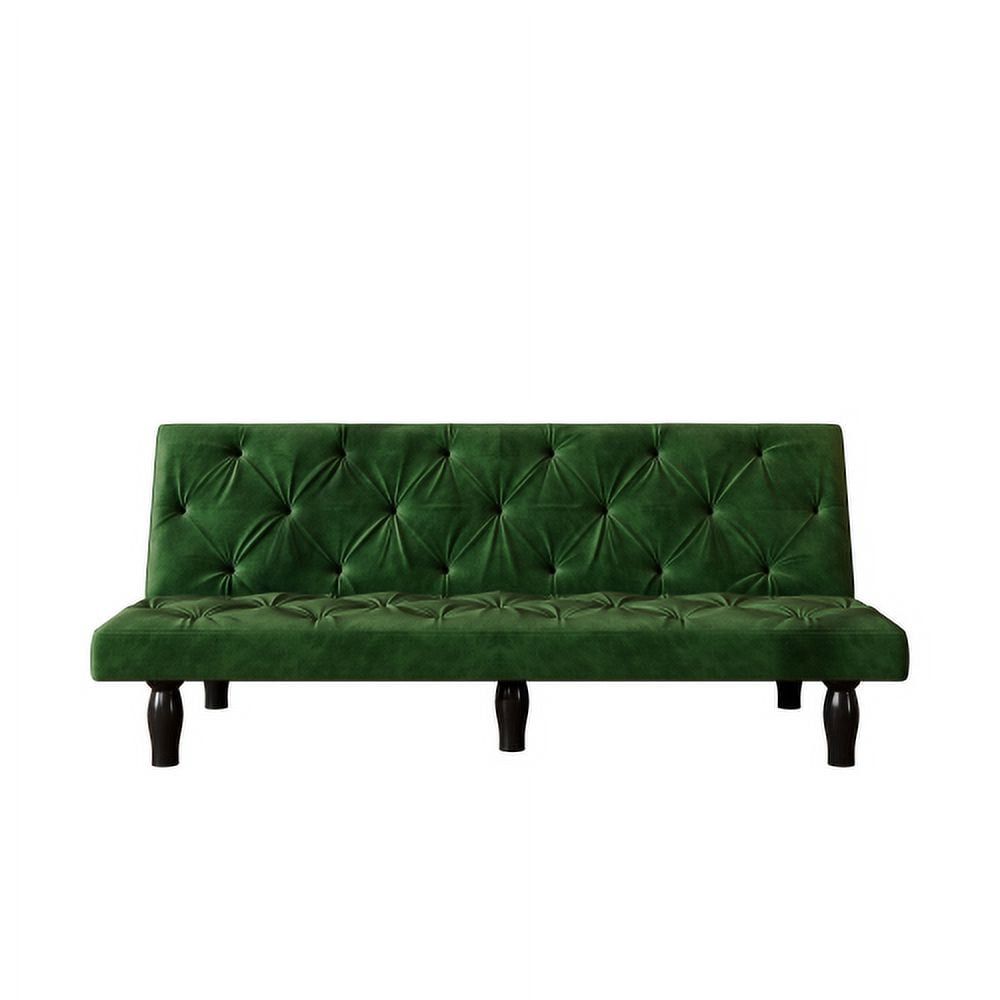 Leumius Home Wood Reclining Futon Sofa Bed, Green
