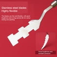 thumbnail image 2 of fastboy Oil Painting Scraper Stainless Steel Mixing Handle Acrylic Paint Tool Irregular-shape Serration Palette Scrapers E3, 2 of 9