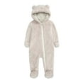 thumbnail image 2 of ZZwxWA Newborn Baby Snowsuit Fleece Lined Onesie Outfits Warm Hooded Romper for Infant Baby Fleece Jumpsuit Onesie Girls Hoodie Warm Clothing Toddler Snowsuits Coat, 2 of 7