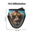 thumbnail image 3 of Disketp Hawaiian Swimming Lion Non-Slip Mini Oven Mitt Set, Short Oven Mitts for Baking Grilling Barbecue Microwave, 5.9"x5.9"in, 3 of 7