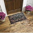 thumbnail image 2 of J&V TEXTILES Original Durable Rubber Door Mat, 18x28, Heavy Duty Doormat, Indoor Outdoor, Waterproof, Easy Clean, Low-Profile Mats for Entry, Garage, Patio Baroque Serie VALENTINI Bronze, 2 of 2