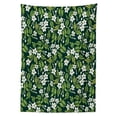 thumbnail image 3 of Ambesonne Jasmine Tablecloth Rectangular Table Cover, Awakening Floral Buds, 60"x84", Apple Green Off White, 3 of 4