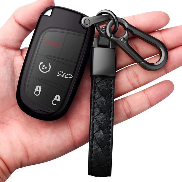 Funda de llavero con llavero de piel para Jeep Grand Cherokee