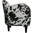thumbnail image 4 of Fox Hill Trading Julian Mid-Century Accent Chair, Black Cowhide, 4 of 5
