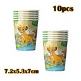 thumbnail image 3 of Nueva decoración para fiesta del Rey León Simba, plato de papel, servilletas, vasos, globos, suministros para eventos de baby shower con temática del Rey León, 3 of 5