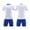 White, variant on Boys 2 Piece Athletic Soccer Jersey Sport Team Soccer Uniforms with Shorts Shirt 2026 White 3XS