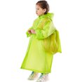 thumbnail image 3 of Only Moment Green Unisex Rain Poncho Waterproof Raincoat Hooded Children's Rain Ponchos Polyester Reusable Rain Jacket Coats with Hood for Family Disney Park Travel XL, 3 of 4