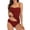 Wine, variant on RYDCOT Tankini Swimsuits for Women Tummy Control Bathing Suits Two Piece Ruched Tankini Tops with Bikini Bottoms Twist Swimwear Beachwear 2 Piece Clearance