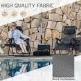 thumbnail image 2 of 2-Pack Zero Gravity Lounge Chairs, Folding Adjustable Recliners with Pillow & Cup Holder for Outdoor Patio, Pool, Beach, Black, 2 of 7