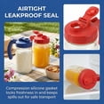 thumbnail image 4 of 2 Pack Wide Mouth Mason Jar Lids with Handle, Airtight & Leak-proof Seal, Easy Pouring Spout, Turns your Mason Jar into Pitcher, Silicone Seal Gasket, Jars not included, 4 of 5