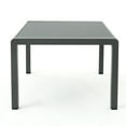 thumbnail image 4 of Miller Outdoor Grey Aluminum Coffee Table with Tempered Glass Table Top, 4 of 6