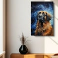 thumbnail image 4 of Thuan Leonberger Dog Art Van Gogh-Inspired - Contemporary Abstract Modern Dog Wall Decor - Dog Painting Canvas Canvas Print 11x17 inches Unframed, 4 of 6